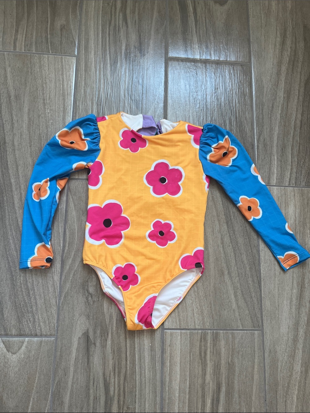 Pepita & Me long sleeve swimsuit